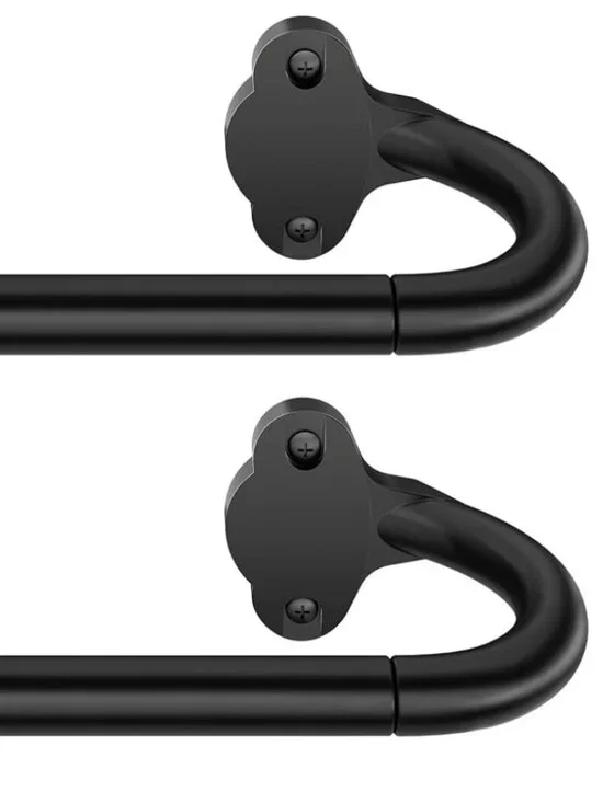 Mogaath Wrap Around Blackout Curtain Rods Set of 2 16