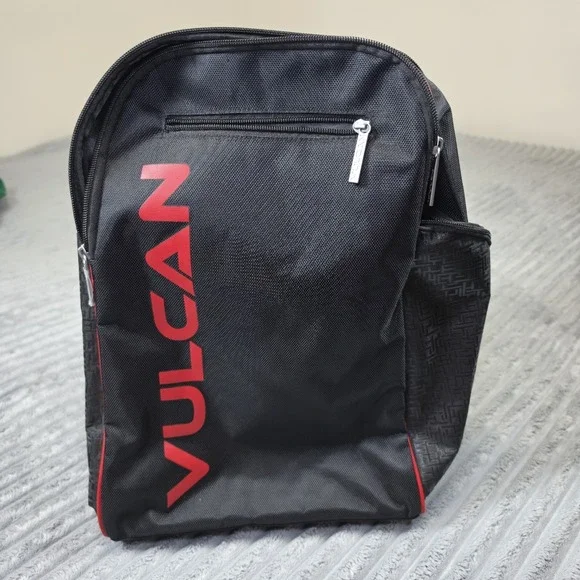 Vulcan VPRO Pickleball Backpack Black Red Large Multipockets LightweightDurable