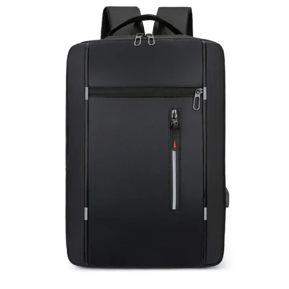 Large Slim Laptop Backpack Waterproof Business Travel Bag w/ USB Charge …
