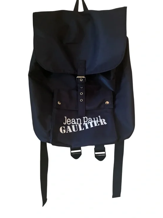 Jean Paul Gaultier Navy Nylon Backpack Weekend Bag NWOT Authentic