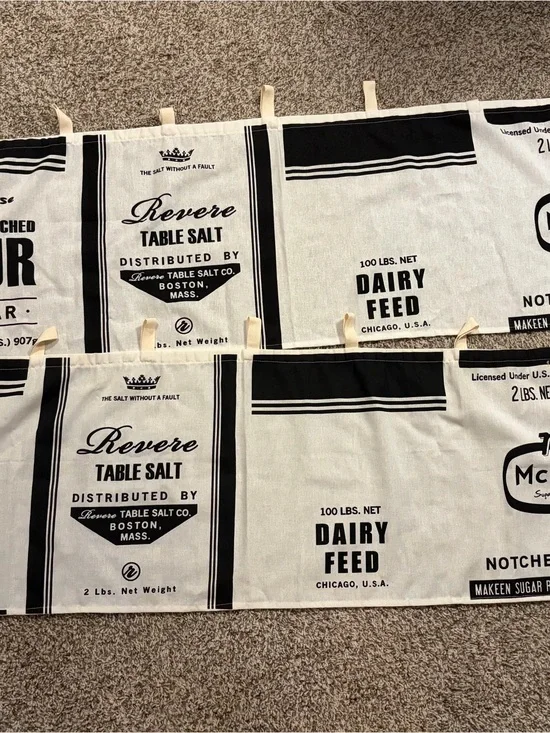 Revere Table Salt & Dairy Feed Printed Cotton Panel