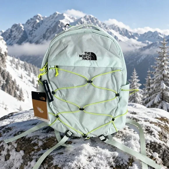 The North Face Borealis 27L Backpack Mint Green Neon Yellow NWT