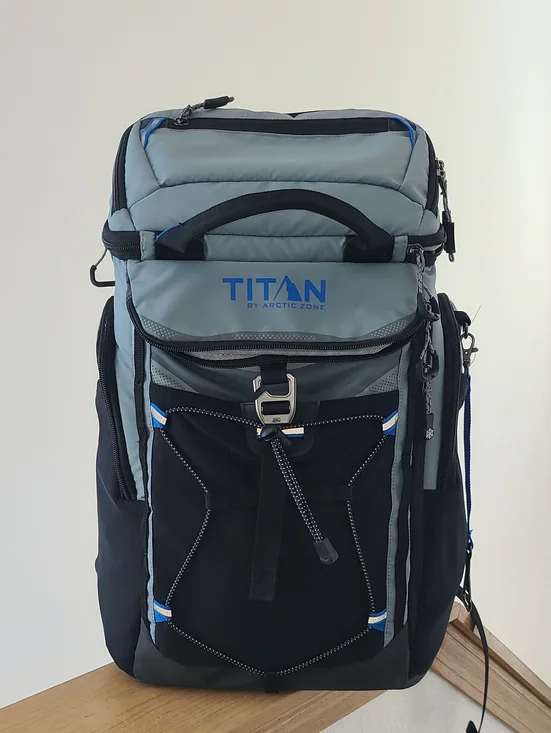 TITAN By ARTIC ZONEGray and Black Travel Backpack Cooloer