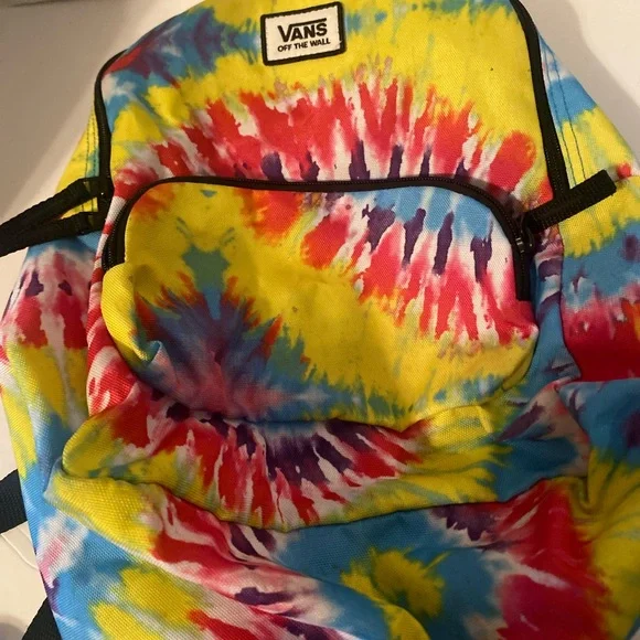 Gloria Vanderbilt Tie-Dye Backpack in Yellow, Red, Blue