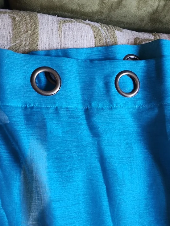 Teal Shear Curtains