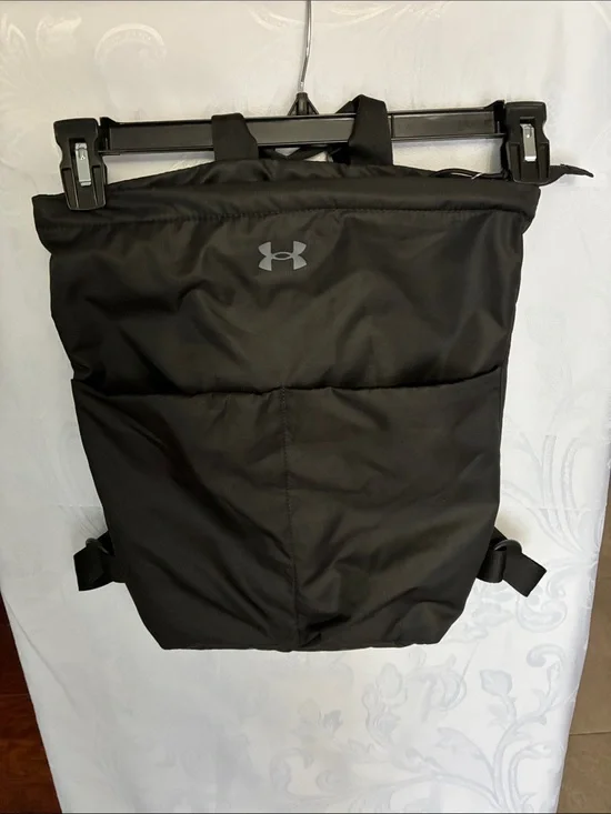 Under Armour Black Padded Roll-Top Backpack