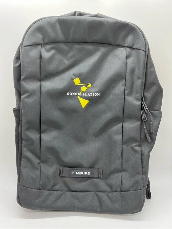 Timbuk2 Black Parkside Backpack with Yellow Constellation Logo NWT