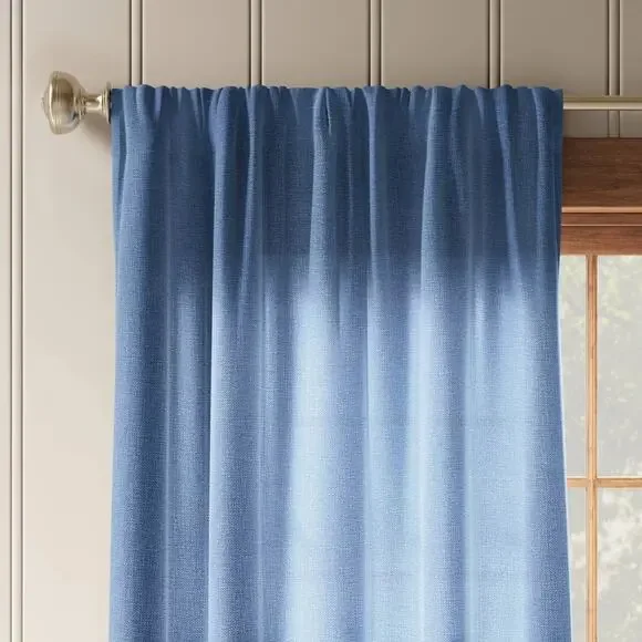 Threshold Solid Farrah Light Filtering Rod Pocket Curtain Panel 54x63
