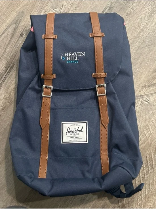 Herschel Supply Company Navy Backpack with Brown Straps