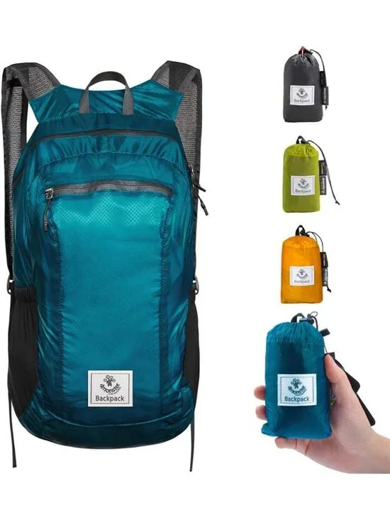 Lightweight Water-Resistant Hiking Daypack | Packable Backpack for Travel