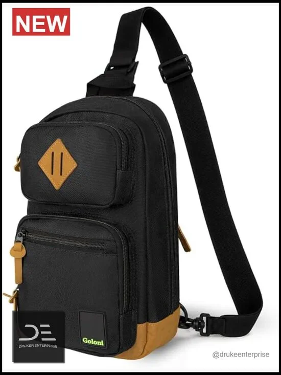 Lightweight Sling Bag Crossbody with Multi-Pockets for Travel and Daily Use