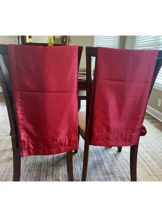 Better Homes & Gardens 2 Dark Red Curtain Panels Rod Pocket (54” W X 64” L)