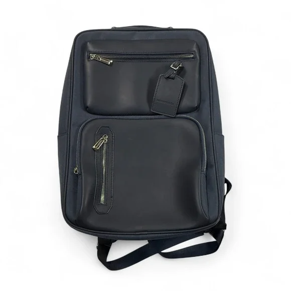 Maverick & Co Backpack Explorer Light Business‎ Travel Laptop Bag Navy Blue