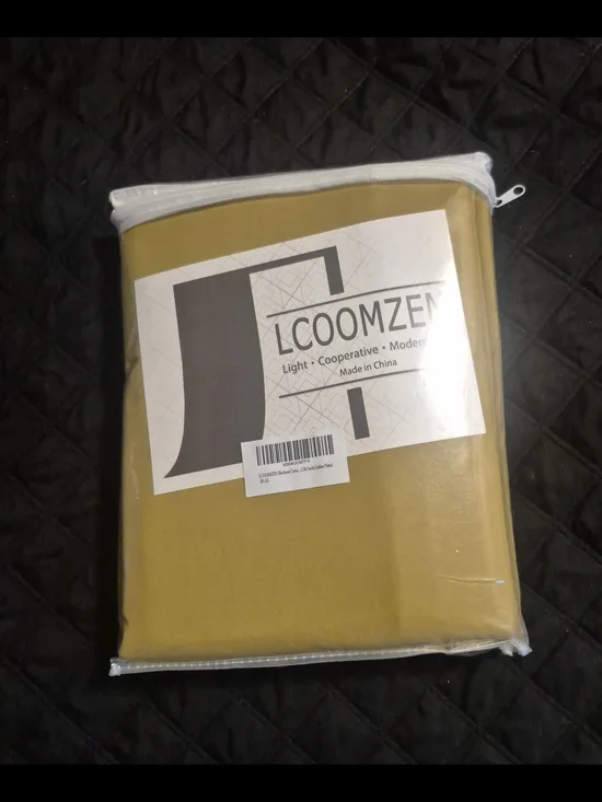 LCOOMZEN Mustard Yellow Blackout Curtains 102