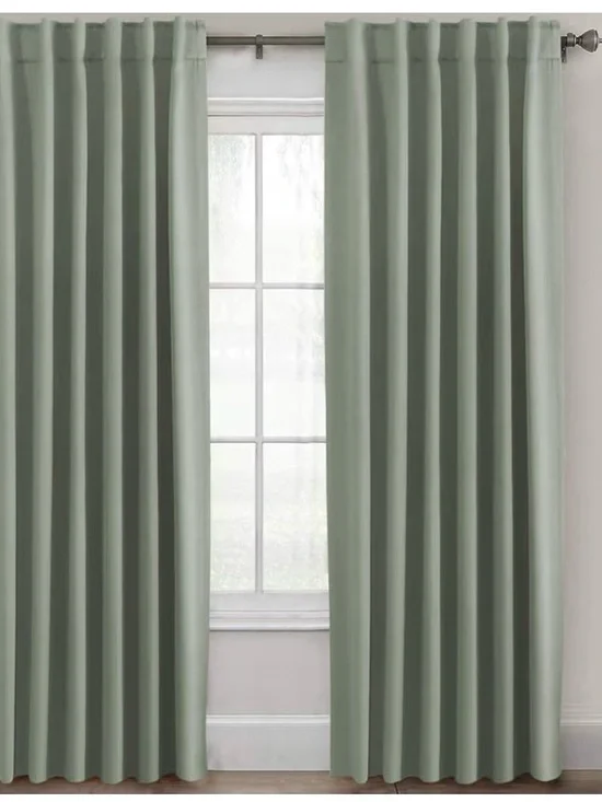 Classic Sage Green Blackout Curtain Panel - Home Accents