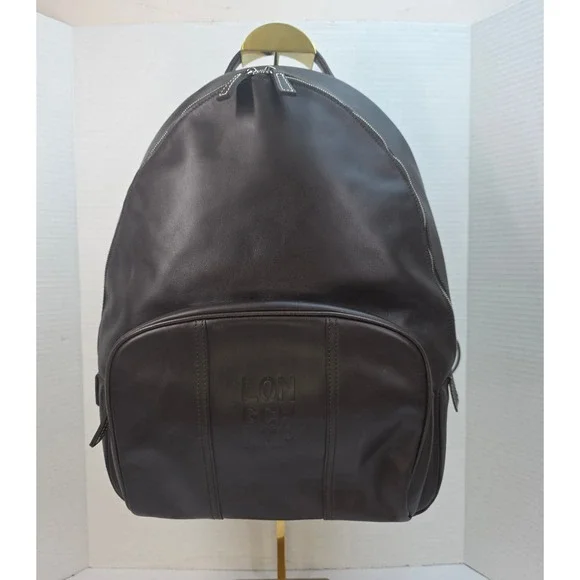 Longchamp 3D‎ Moka Brown Leather Backpack Made in France 1847 189 002