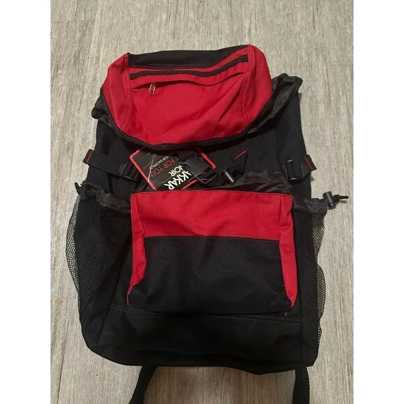 Vintage Drakkar Noir Backpack Black and Red NWT