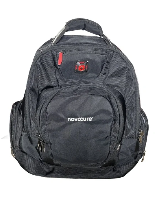 Swiss Gear x Wegner Large Black Laptop Backpack with “Novocure” Logo