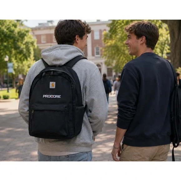 NWT Carhartt Backpack Black Classic Laptop Daypack Procore Rain Defender #1099
