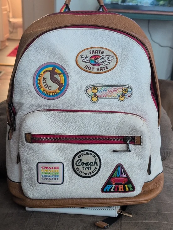 Coach West Limited Edition LGBTQIA+Pride Backpack with Patches