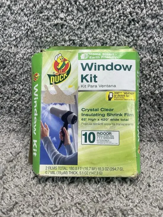 Duck Indoor 10 Window Shrink Film Insulation 62