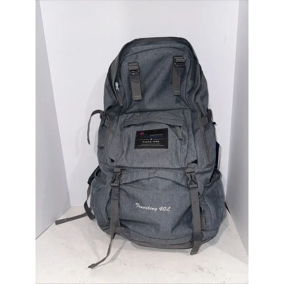 MOUNTAINTOP 40L Hiking Backpack  Outdoor Travel Camping Day Pack Rain Cover NWT!