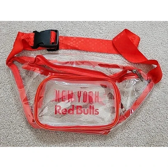 New York Red Bulls Clear Fanny‎ Pack One Size Adjustable MLS Soccer