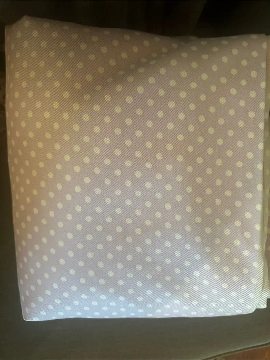 Pottery Barn Kids Pink and White Polka Dot Drapery Panel