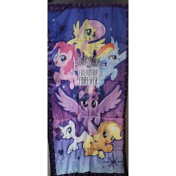 My Little Pony‎ Sleeping Bag Hasbro Adventure & Friendship Forever Camping 57x27