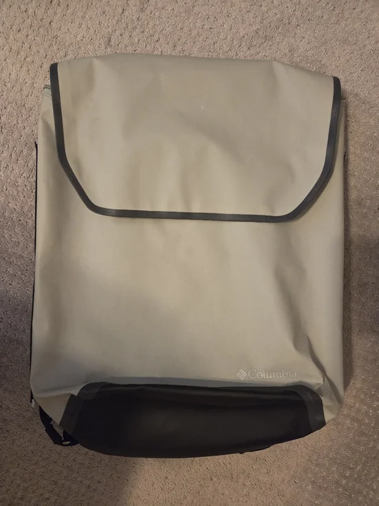 Columbia OutDry Beige Backpack with Black Trim