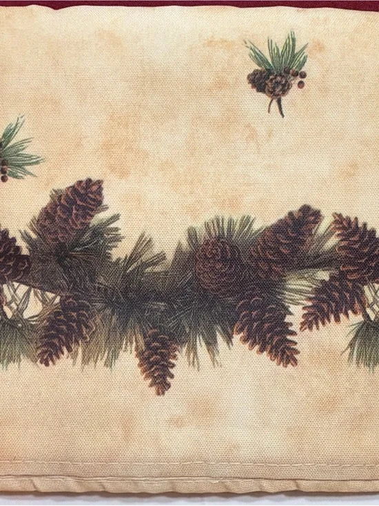 Pinecone Lodge Window Valance 14