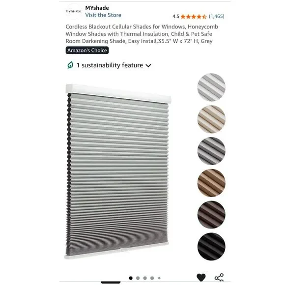 Cordless Blackout Cellular Shades for Windows