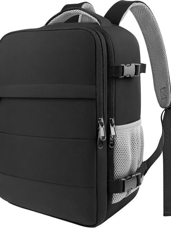 Flight Approved Travel Backpack for 15.6” Laptop, Carry-On Bag for Work