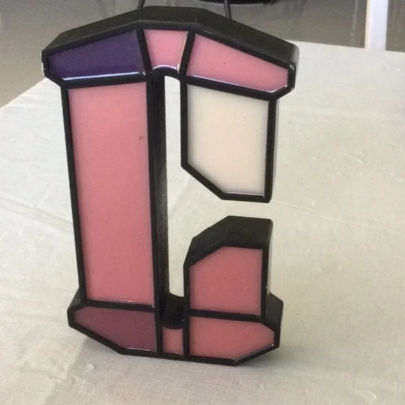 Ashland Pink and Purple Geometric Decor Accent