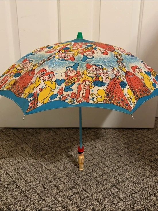RARE Japanese 1930s Disney Snow White Kid’s Umbrella