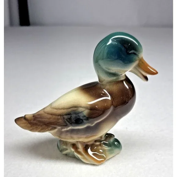 Royal Copley Mallard Duck Figurine Standing Ceramic Bird 6