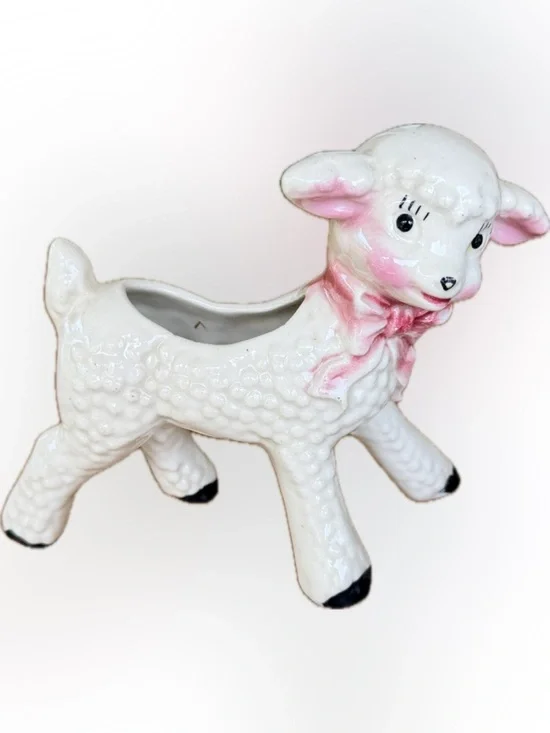 Vintage Sheep Planter