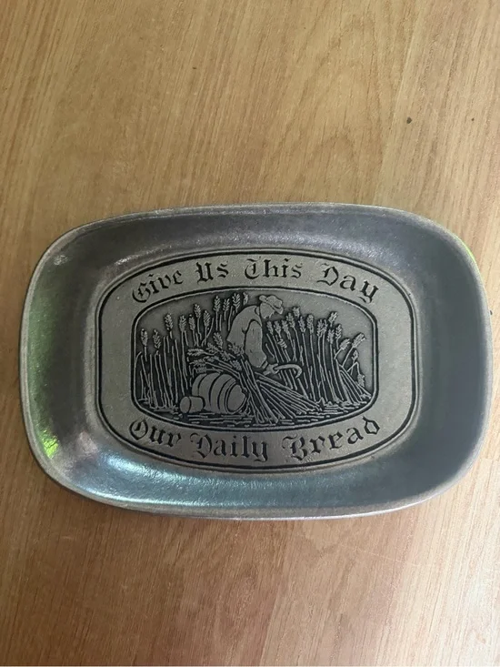 Decorative Pewter Tray 