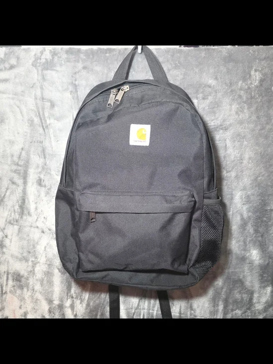 Carhartt Black Canvas Backpack - Classic Everyday Bag