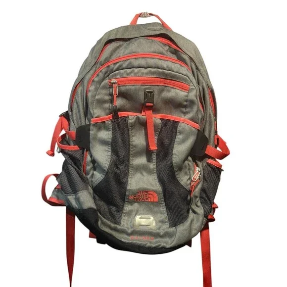 The North Face Rainer Pink/Gray Hiking Backpack Padded Straps