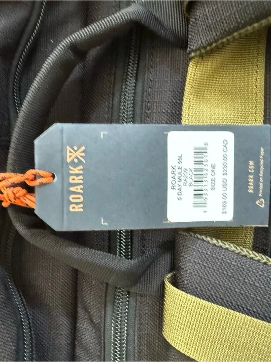 NWT: Roark 5 Day Mule 55L Bag, new with tag, Black