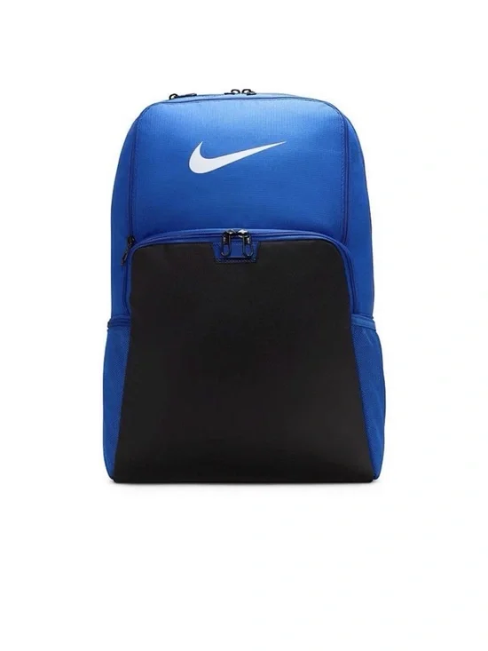 Nike Blue and Black Men's Backpack with White Swoosh