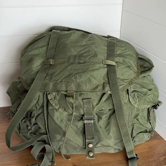 US Army LC-1 Large Combat Nylon Field Pack Backpack Militaria No Frame VTG