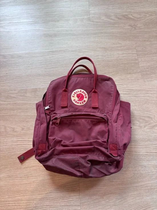 Fjallraven Kanken Classic Kanken Backpack Ox Red 23510 Distressed