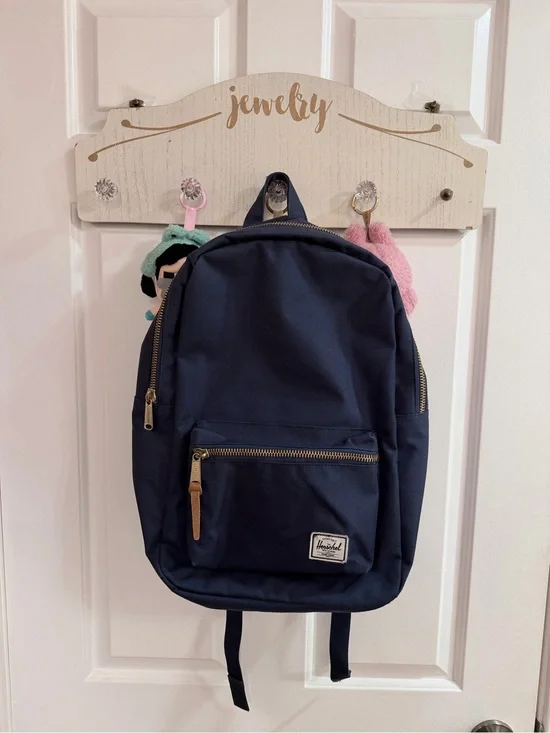 Herschel Navy Backpack with Front Pocket