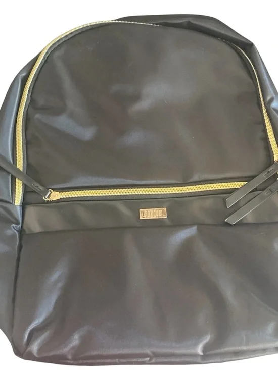 NEW Benoss Milan Diamond Elite Black Men's Backpack with Gold Accents