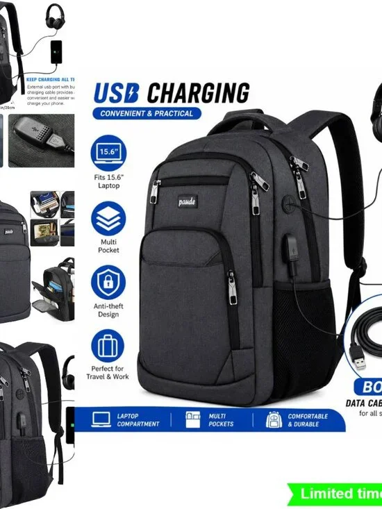 Large Capacity Laptop Backpack for Men Heavy Duty College School Bookbag Work