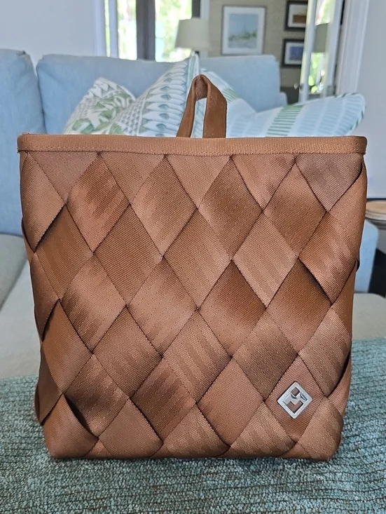 NWOT MAGGIE BAGS Woven Satin Brown Backpack - Men