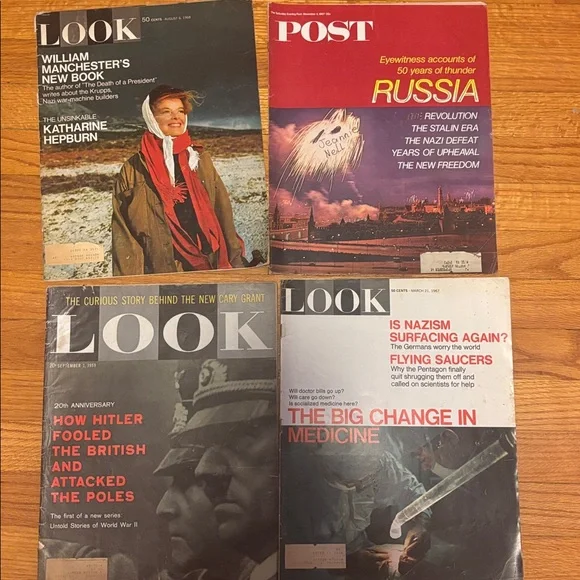 Evening Post Eyewitness accounts of 50 years of thunder Russia & 3 Look Issues