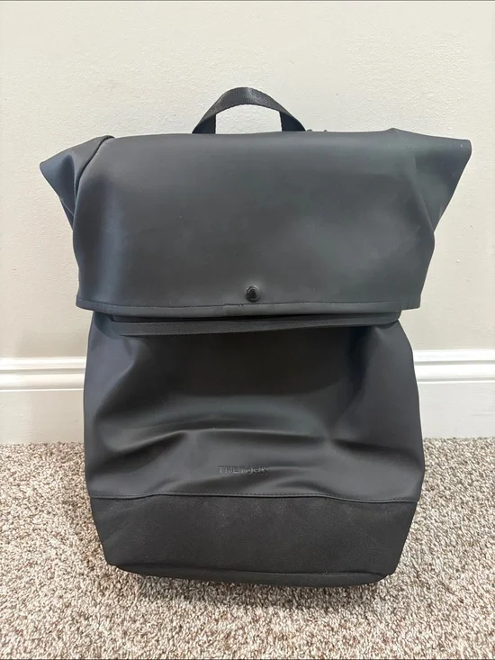 Tretorn Black Roll-Top Backpack